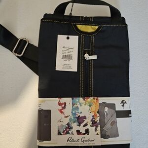 Robert Graham Black Garment Bag with Yellow Accents